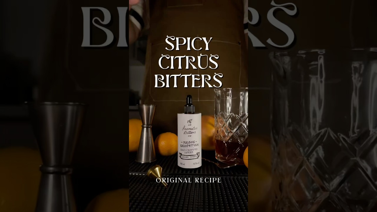 How to make a cocktail bitters at home | Spicy Citrus Bitters | 