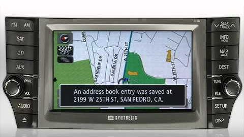 2011 Avalon Navigation - Input your Vehicle Position as a Marked Point