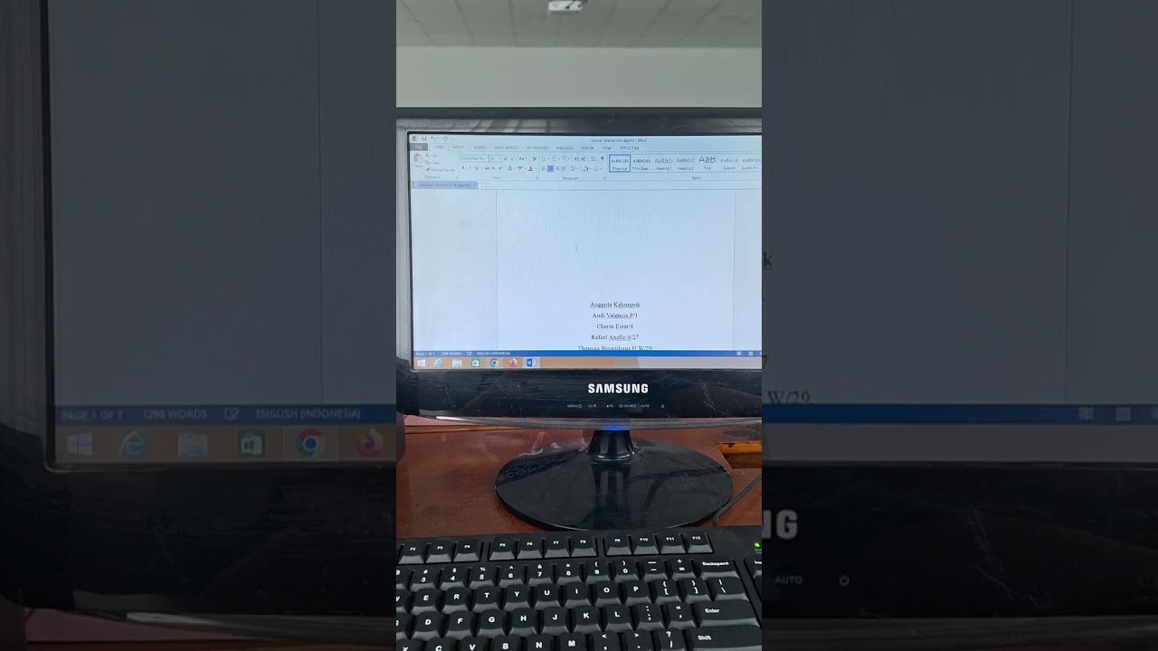 SOP How to print file in Microsoft Word