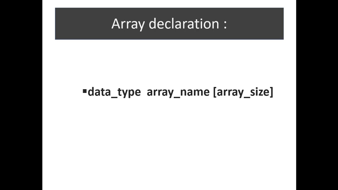 C Programming Step by step Part 3 (Array_part 1) - YouTube