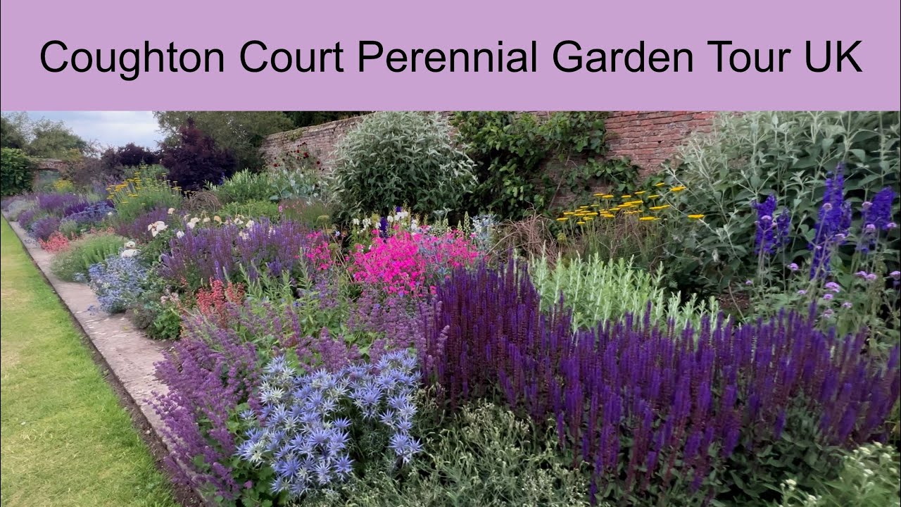 🌹 UK Coughton Court Perennial Gardens Walking Tour // Warwickshire, England