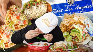 MEXICAN FOOD IN EAST LOS ANGELES// TACOS, TOSTADAS, WET BURRITO, ESQUITE, RASPADO