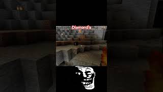 trollmoment 1! (diamond's) #minecraft