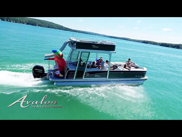 2018 DOUBLE DECKER Pontoon Boats with SLIDES and SUNDECKS