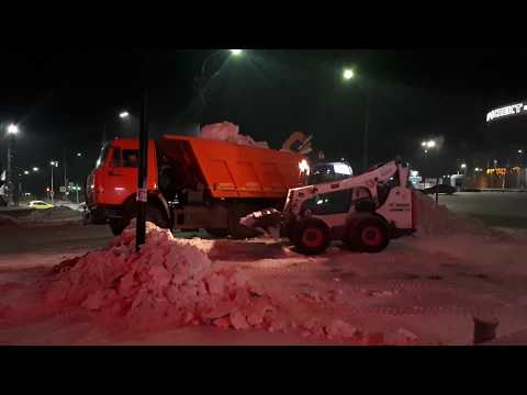 Bobcat.Snow removal. Бобкэт,