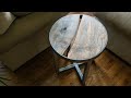 Steel and Maple Side Table | The Wabi-Sabi Table