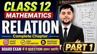 RELATIONS AND FUNCTIONS || Full Chapter || Class 12 BOARDS ||