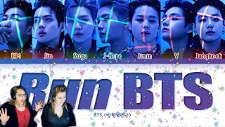 BTS Run BTS Lyrics (방탄소년단 달려라 방탄 가사) (Color Coded Lyrics) Reaction