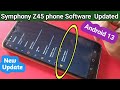 Symphony Z45 software update // New update install