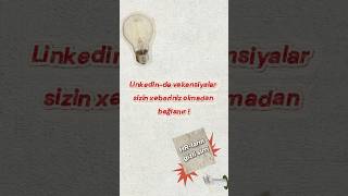 LinkedIn də bu funksiya ilə sahən üzrə paylaşılan vakansiyalardan ilk sən xəbərdar ol🍀 #linkedin