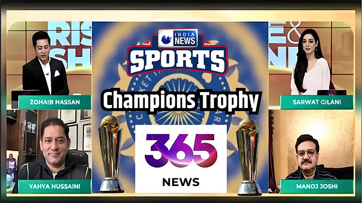Champions Trophy : A meaningful debate between cricket experts of Ind & Pak