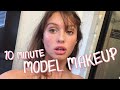 10 minute model beauty routine