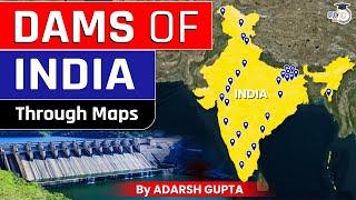 All Important Dams Of India 2D Animation By Adarsh Gupta Upsc Gs1