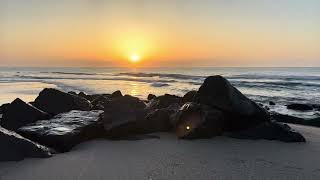 Mesmerizing must see Sunrise at Long Branch Beach, New Jersey/ with real soothing nature sounds💕