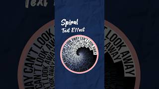 Spiral text effect in illustrator