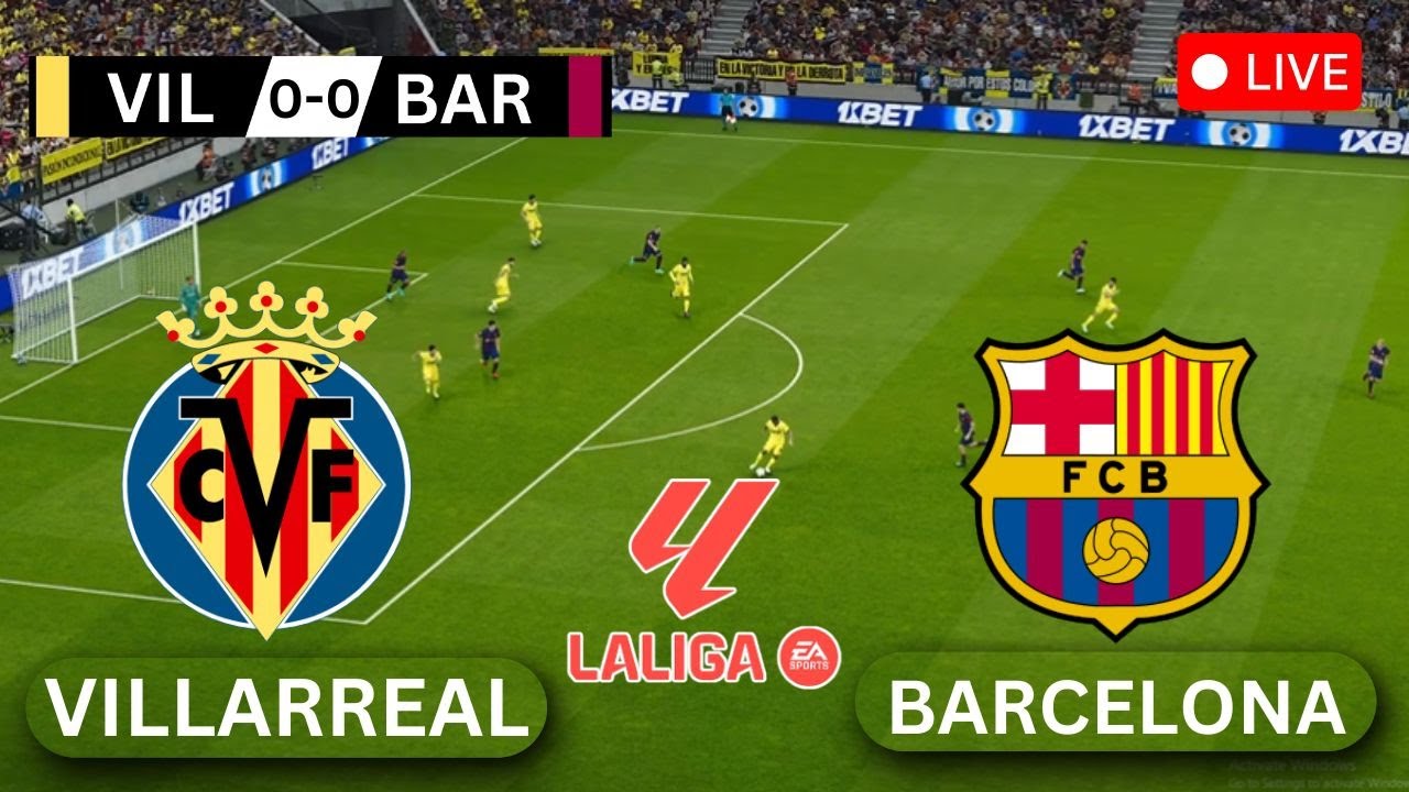 🔴 LIVE: Barcelona vs Villarreal | La Liga 2025/26 | eFootball PES 2021 ...