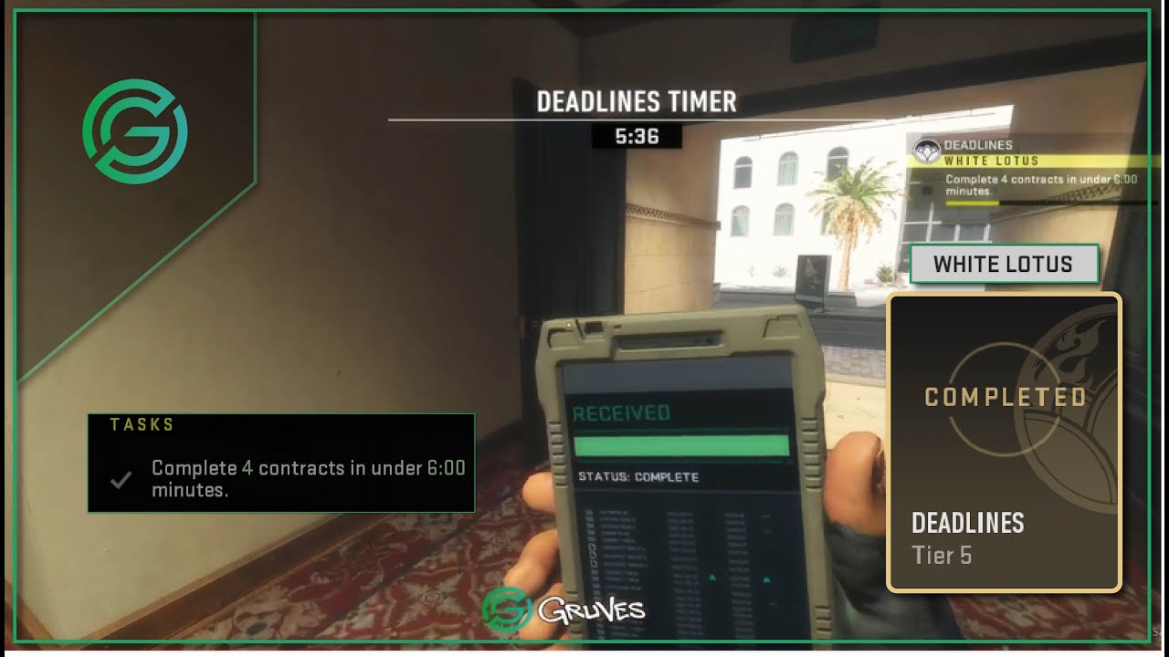 DMZ White Lotus TIER 5 Deadlines ! YouTube
