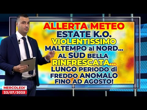 Allerta Meteo, l'estate sta per… collassare! Lungo periodo di maltempo e freddo anomalo: i dettagli