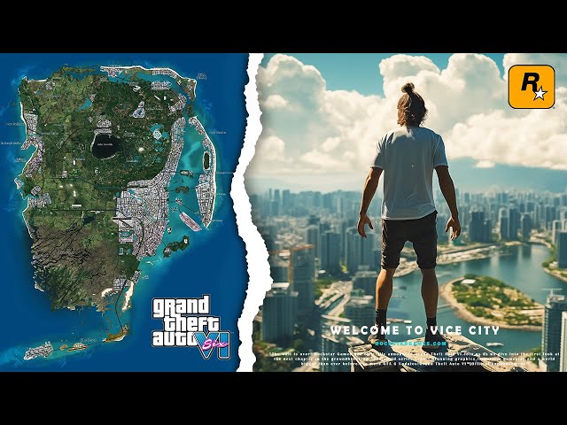 GTA 6 Trailer Countdown ⏳ on X: GTA 6 map concept based on Vice City which  is rumored to be 2x the size of GTA 5's map.  / X