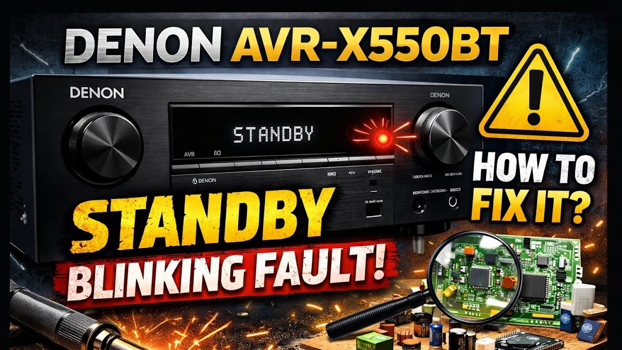 Denon Receiver Not Turning ON? Blinking Light Repair