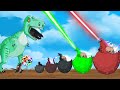 Evolution of DINOSAURS &amp; GODZILLA - KONG: Rotation Luck - Size Comparison [#4] - CARTOON FUNNY