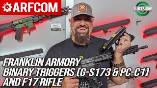NEW Binary Glock Trigger From Franklin Armory &  .17 WSM Piston AR - SHOT Show 2022