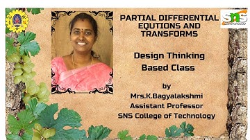 Design Thinking-Based Class in FS | Partial Differential Equations and Transforms | SNS Institutions