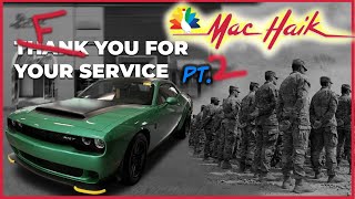 Mack Haik Dealer doubles down on screwing US soldier? And won't apologize? Dodge responds.