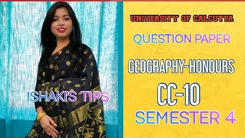 CU QUESTION PAPER  GEOGRAPHY-HONOURS CC 10 (SOIL AND BIOGEOGRAPHY) SEMESTER 4 FM-50 2021