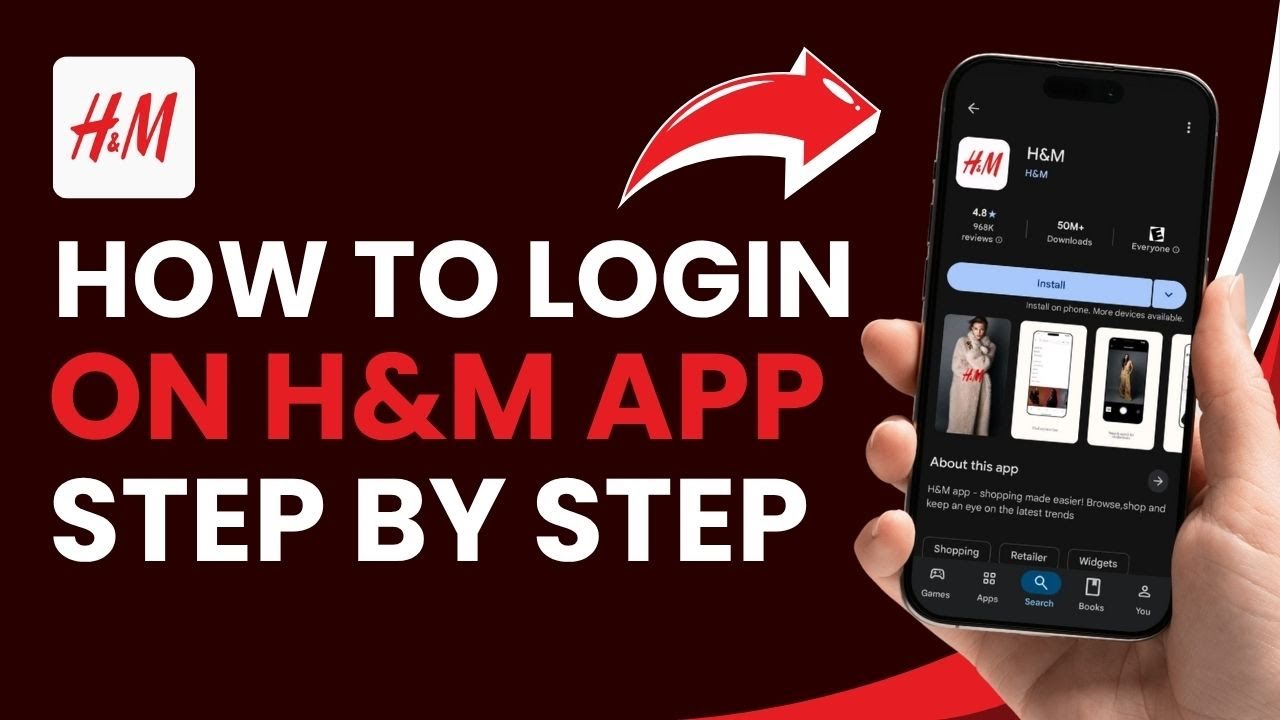 Как войти в приложение H&M!