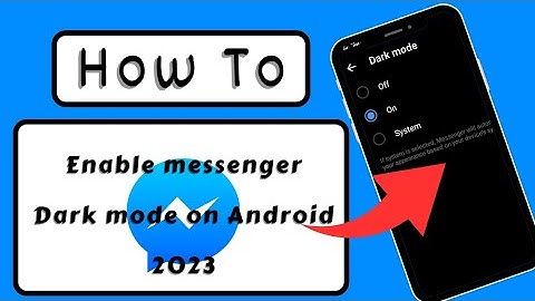 Fixed✅Dark Mode On Messenger | How To Enable Dark Mode On Facebook Messenger In Iphone (2023)