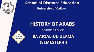 HISTORY OF ARABS