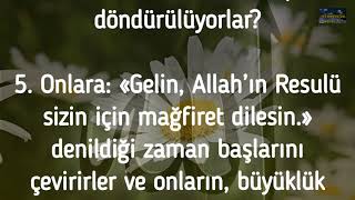63-MUNAFİKUN SURESİ