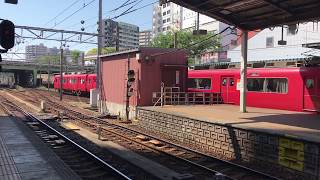 名古屋鉄道6000系6002F普通東岡崎行き1253レ 金山駅入線