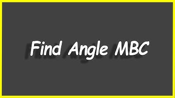 Python Programs #115: Find Angle MBC