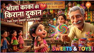 भोला काका का जादू!" The Honest Little Girl#cartoon #vairalvideo #honestwork 