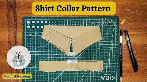 How to Draft Shirt Collar Pattern | Step by Step | Pattern Making