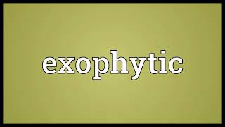 Exophytic Meaning
