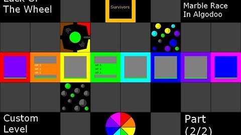 Luck Of The Wheel Infinitode 2 Marble Race In Algodoo PART 2