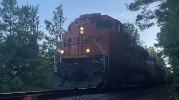 BNSF ace leads loaded coal loads C-BKMMLM south 