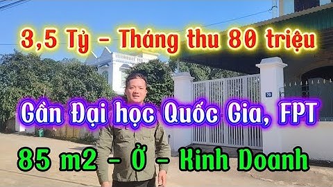 Mảnh đất đẹp nhất phân khúc 3 - 4 tỷ: sát chợ Hòa Lạc - gần FPT & Đại học Quốc gia - gần Quốc lộ 21A