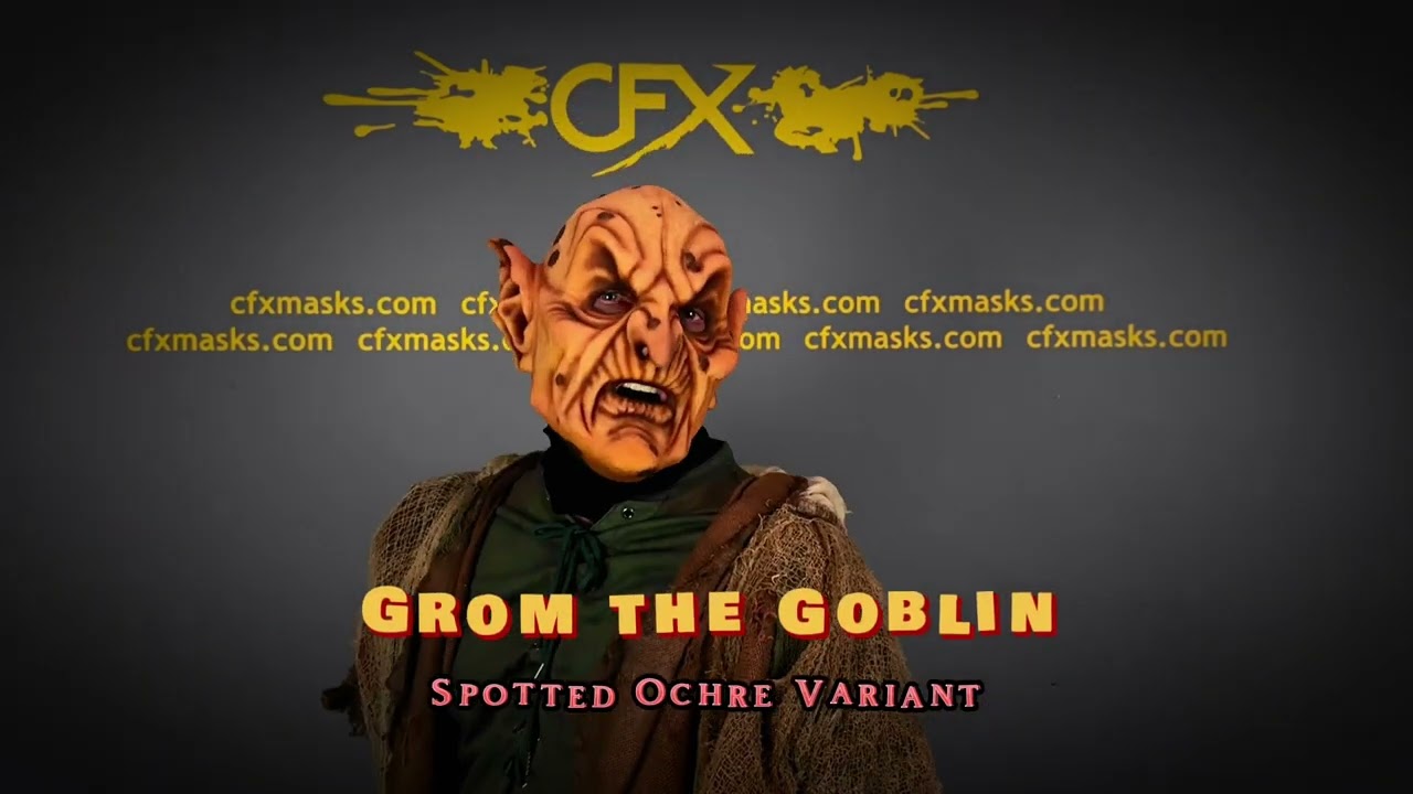 CFX Masks Grom the Goblin Silicone Mask Male fit Movement Video