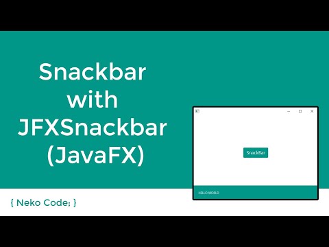 Snackbar with JFXSnackbar