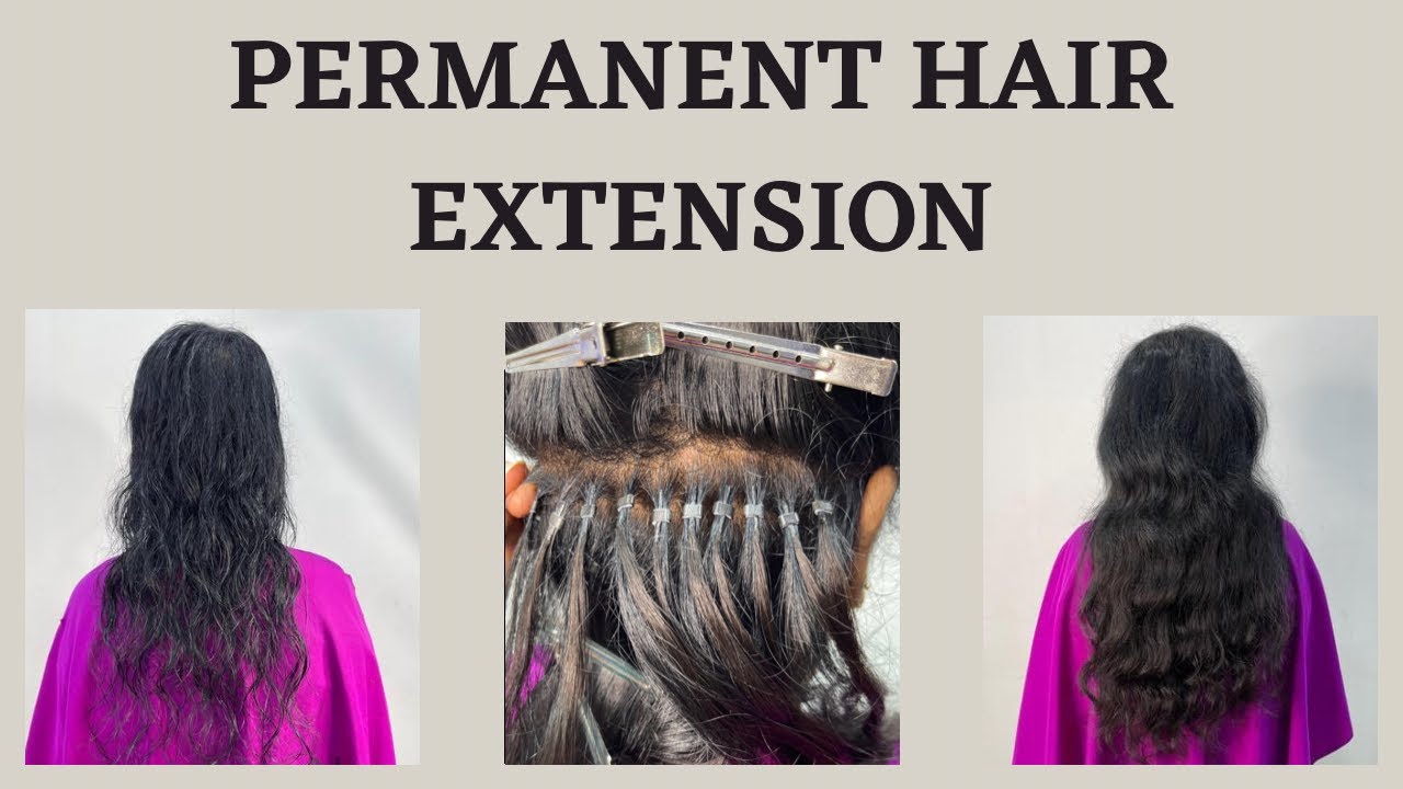 Permanent Real Hair Extension for thin HairLong Thick Voluminous Hair