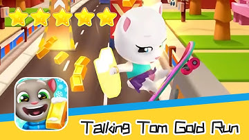 Talking Tom Gold Run DAY #184 Walkthrough The best cat runner game! Recommend index five stars