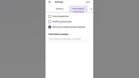 Settings of Google form for a perfect test