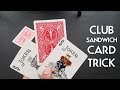 CLUB SANDWICH CARD TRICK PigCake Tutorials