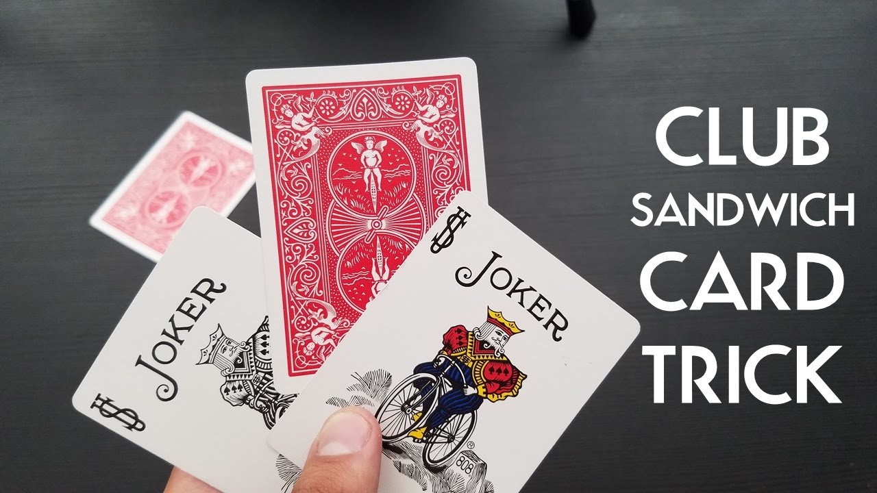 club sandwich card trick pigcake tutorials youtube