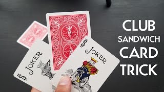 CLUB SANDWICH CARD TRICK PigCake Tutorials