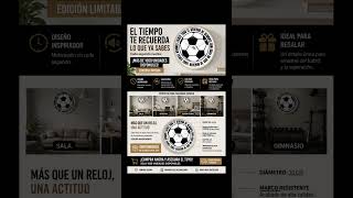 Reloj futbol #sala #oficina #gimnacio #dormitorio #hogaracogedor #decoracioninteriores
